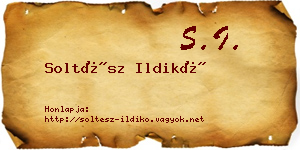 Soltész Ildikó névjegykártya